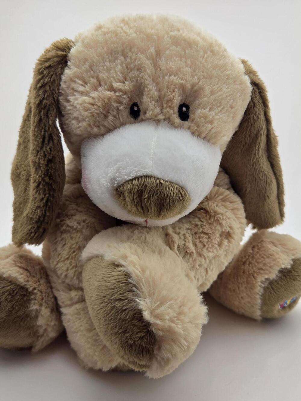 Vintage Webkinz Jr “Tan Puppy” the Floppy Dog Plush with No Tag/Code (12 inch)